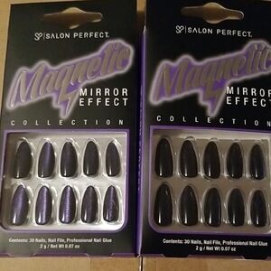 Magnetic Mirror Effect Nail Set - Blue